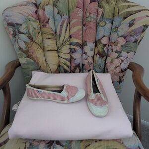 Keds Women's Red and White Striped Sneakers